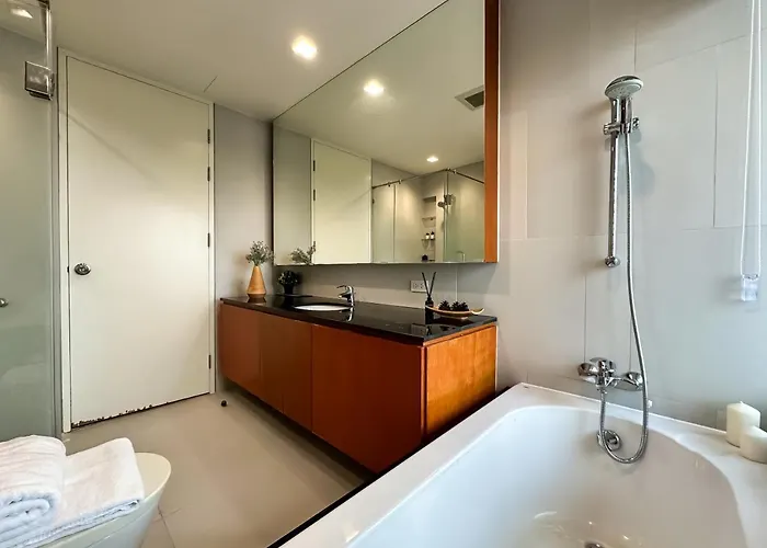 Apartamento Spacious High Rise 2br - Ultra Fast Wifi - Phrom Phong *