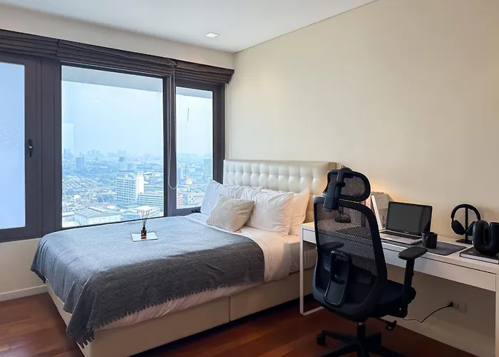 Appartamento Spacious High Rise 2br - Ultra Fast Wifi - Phrom Phong Bangkok