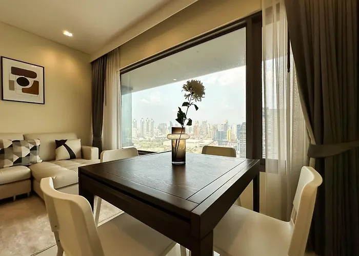 Apartamento Spacious High Rise 2br - Ultra Fast Wifi - Phrom Phong *