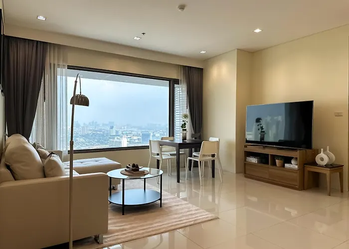 Apartamento Spacious High Rise 2br - Ultra Fast Wifi - Phrom Phong *